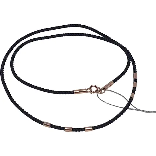 Ювелірний шнурок з текстилю Ювелірне виробництво А. Долина з золотими вставками. 400003 60