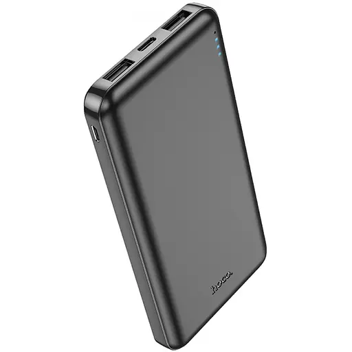 Зовнішній акумулятор - портативна батарея Hoco J100 High-ranking power bank 10000mAh чорний - фото 2