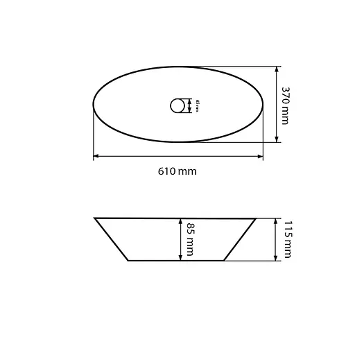 Умивальник VBI Orvieto white накладний VBI-012612, Білий - фото 4