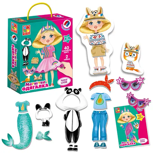 Магнитный одяг Family look, украинская, Vladi Toys, VT3702-21