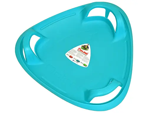 Санки-тарелка Ледянка 4, бирюзовая, Фламинго, 62x64x12 см