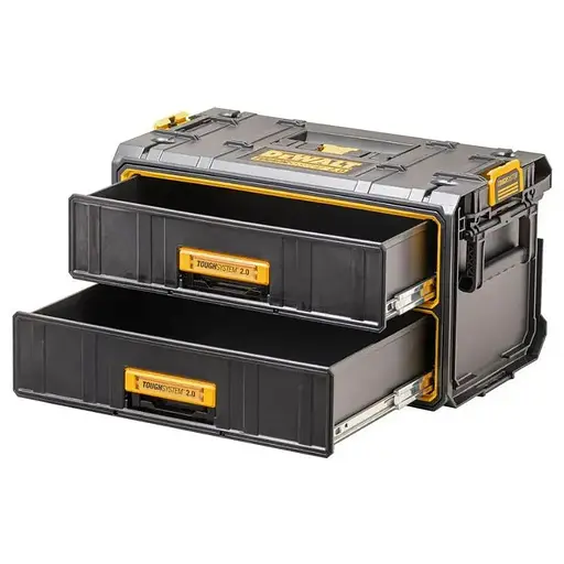 Ящик DeWalt TOUGHSYSTEM 2.0 модуль на 2 ящика (DWST83529-1) - фото 1