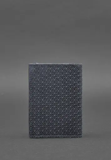 Кожаная обложка для паспорта 2.0 Карбон синий - фото 6