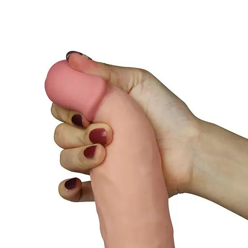 Реалістичний вібратор Lovetoy The Ultra Soft Dude 21.5 см тілесний - фото 3