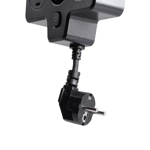 Мережевий фільтр-розгалужувач Yiwu HP-5-18 SNAILS BKL-502 EU на 2 розетки LED 4 USB чорний  - фото 4