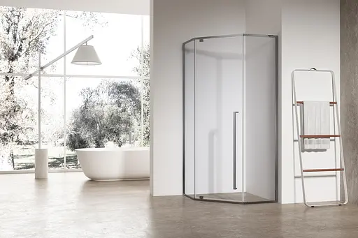 Душевая кабина без поддона Koer SR SC06-90x90x200-TR-07 прозрачное стекло Easy Clean 8 мм, графит KR5366, Универсальная, прозрачная, графит - фото 6