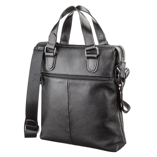 Чоловіча шкіряна сумка SHVIGEL 30х34х6 см sum0012484 - фото 2
