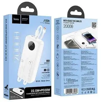 Портативний зарядний пристрій Hoco Power Bank J132A (20000 mAh) PD20W+QC3.0 (22.5W) - фото 4