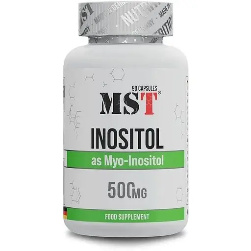 Инозитол MST Myo-Inositol 500 mg, 90 капсул для поддержки нервной системы и метаболизма