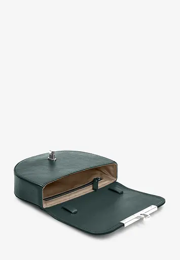 Жіноча шкіряна сумка поясна-кроссбоді Bridget зелений - фото 7