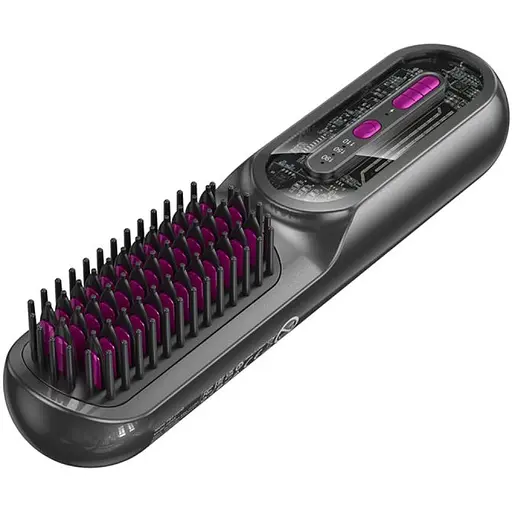 Гребінець для випрямлення волосся Hoco HP45 Heating straight hair comb Gray - фото 4