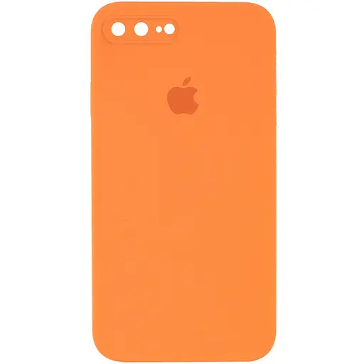 Чохол Epik Silicone Case Square Full Camera Protective AA для Apple iPhone 7 plus/8 plus 5.5 Помаранчевий/Papaya