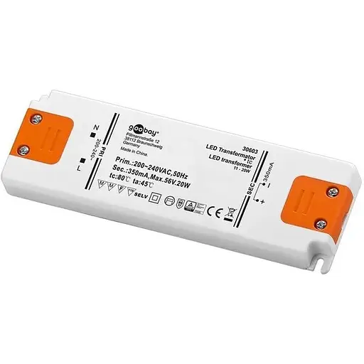 Трансформатор постійного струму для світлодіодів 30603 350 мА/20 Вт