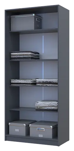 Полиця для одягу Doros Promo Графіт 3шт. 86.7х35х1.6 (41516029) - фото 6