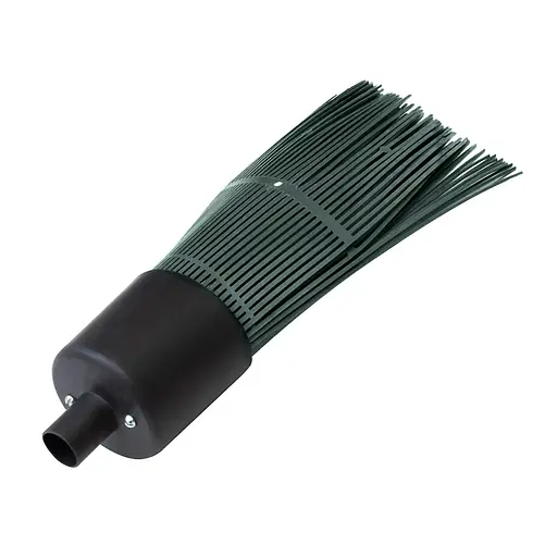 Метла круглая усиленная полипропиленовая под кий на резьбе для улицы, двора и сада 88022 - фото 2