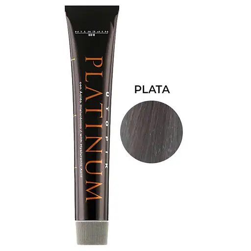 Професійна стійка крем-фарба для волосся HI Hipertin Platinum Plata срібляста 60 мл - фото 1