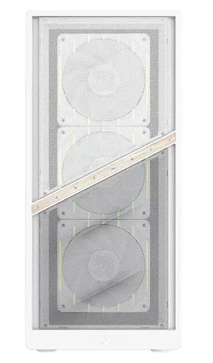 Корпус GAMEMAX Aeris 330 M Tempered Glass без БЖ White - фото 3