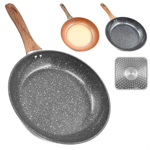 Сковорода лита кераміка "meteorite" інд. Дно 26x5 см 10374-26