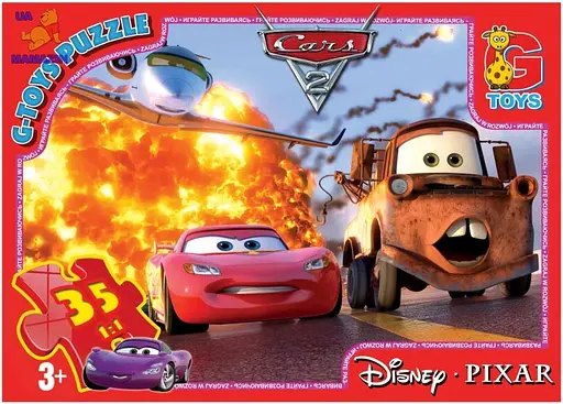 Пазлы G-Toys Тачки, 35 элементов, Z10204