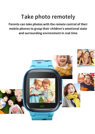 Наручний смарт-годинник дитячі Q15 з функцією дзвінка, 4G і GPS Blue (16418) - фото 4