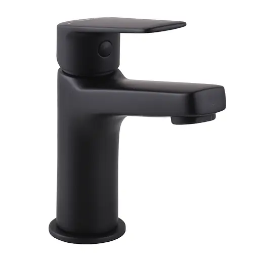 Смеситель для умывальника Topaz Capri TCA-15207-H44-BL картридж D25 H=140 шланги 45см Черный матовый - фото 2