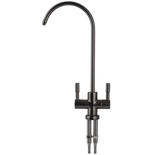 Кран для обратного осмоса Globus Lux Lazer GLLR-76A-GP графитовый смеситель с поворотным изливом для воды и минерализатора - фото 3