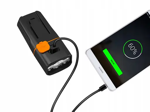 Велофонарь + габарит QX-T3206 (2xXML-T6 + габарит-6SMD) + PowerBank + microUSB (3 режима и 4 режима) - фото 8