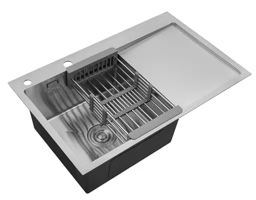 Кухонная мойка Kroner KRP Gebürstet - 7849LHM (3,0/1,0 мм) (CV025275) - фото 4