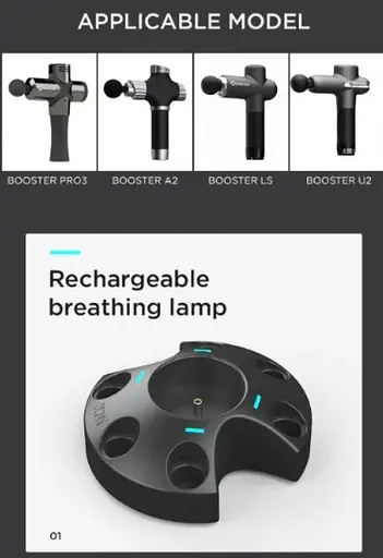 Бездротова зарядна док-станція для перкусійного масажера Booster Pro3 A2 Lightsaber M2 - фото 2