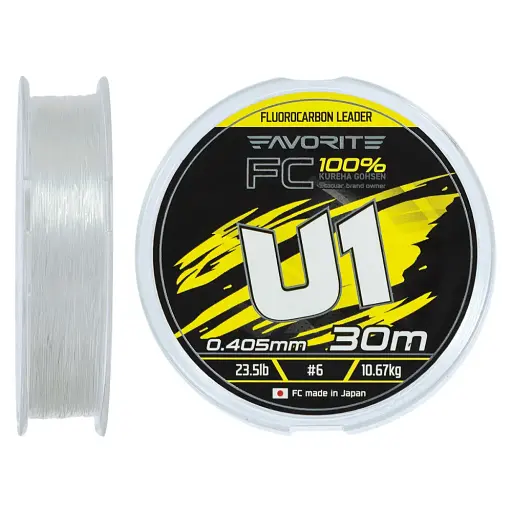 Флюорокарбон Favorite U1 FC 30 м 6.0/0.405 мм 23.5 lb/10.67 кг