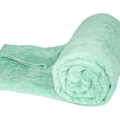 Простыня Ярослав махровая 200х220 см серо-зеленая - фото 2