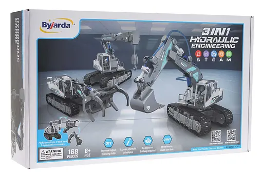 Набор транспортных средств для сборки 3в1 168 шт - фото 5