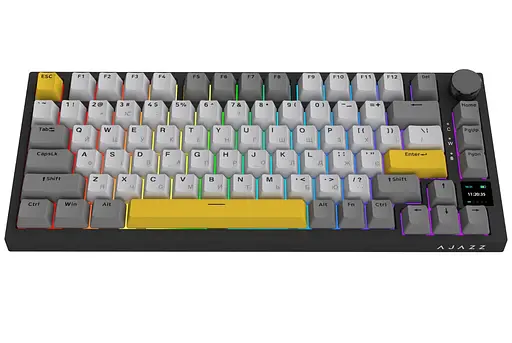 Клавиатура игровая механическая беспроводная Ajazz AK-820B PRO Black RGB Flying Fish Switch Hot-Swap 2.4G/Bluetooth/USB - фото 2