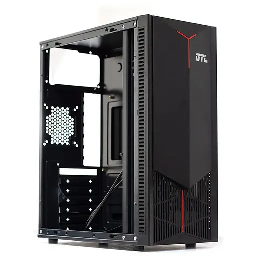 Корпус GTL Gaming "Dark Fire", черный, без БП, Mid Tower, ATX/Micro ATX/Mini ITX, 2xUSB 3.0, макс. CPU - 150 мм/VGA - 310 - фото 1