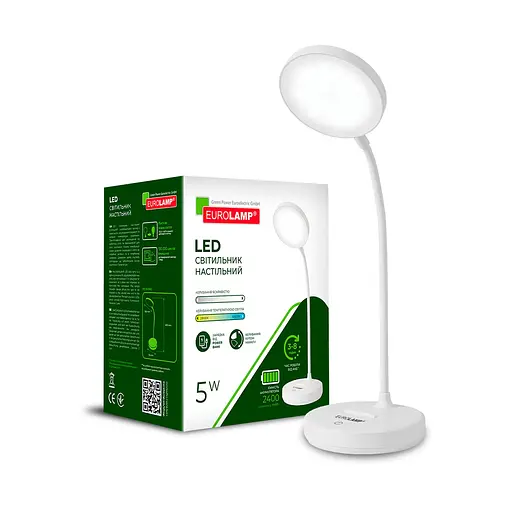 Светильник настольный Eurolamp LED белый (LED-TLB-5W)