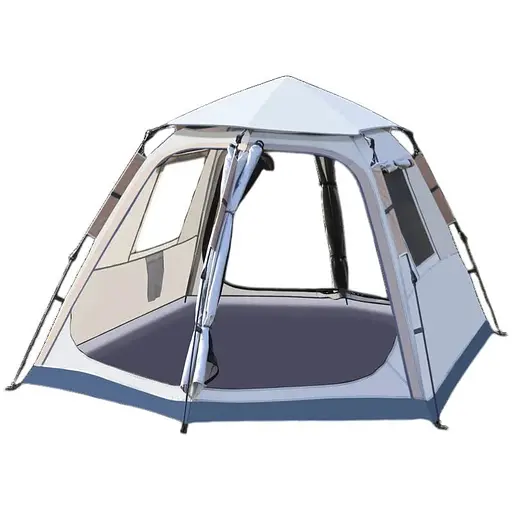 Автоматичний розкладний кемпінговий намет 290×210×150 см білий 4 особи OldBro CC-SY22ZP008 - фото 1