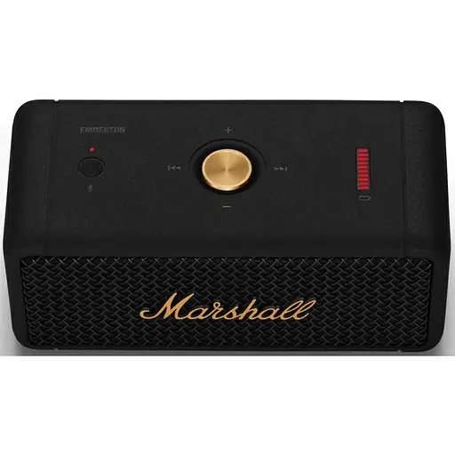 Портативна акустика Marshall Emberton Black and Brass bluetooth-колонка 1005696 (Asian Version) - фото 4