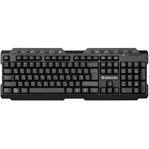 Клавіатура безпровідна Defender Element HB-195 UA, чорна, мультимедіа