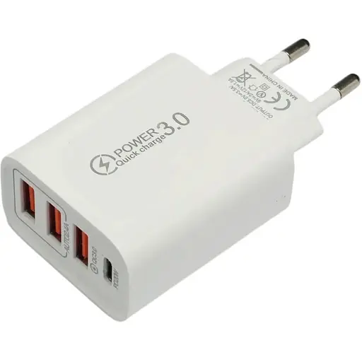 Сетевое зарядное устройство для Qumo Wall QC3.0 AR-108 Quick charge 3.0 5V/2А Зарядка - фото 1