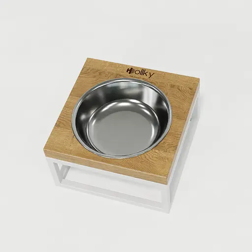 Hollky Base Solo S — миска на підставці для котів і маленьких собак (1 × 0,45 л) - фото 5