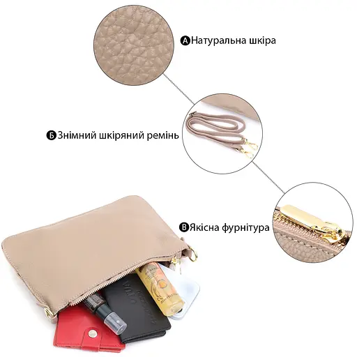 Кожаная женская сумка Vintage 26.5х16.5х2 см sum0026591 - фото 4