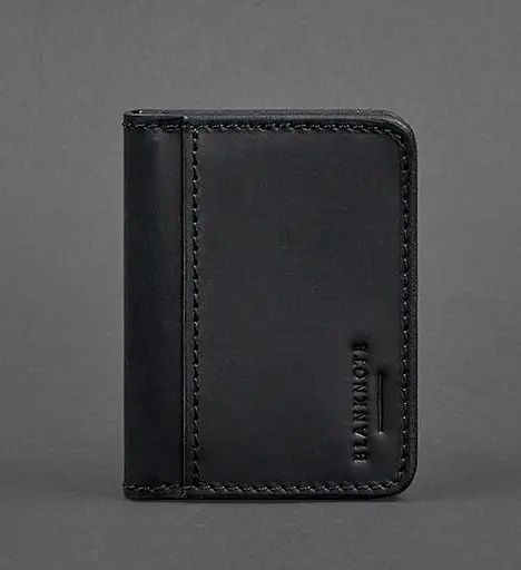 Обложка для ID-паспорта и водительского заседания 4.0 черная Crazy Horse - фото 1