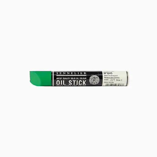 Фарба олійна у формі пастелі Sennelier Oil Stick, 38 мл, S3, Перманентний зелений (Permanent Green)