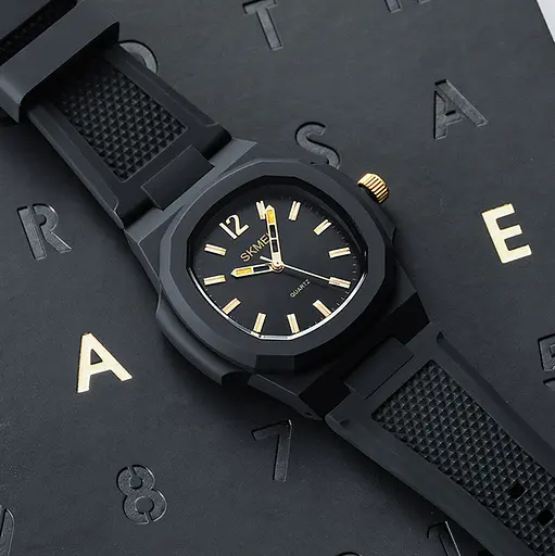 Наручний годинник чоловічий Skmei 1717 Gold, 1717GD (18406) - фото 3