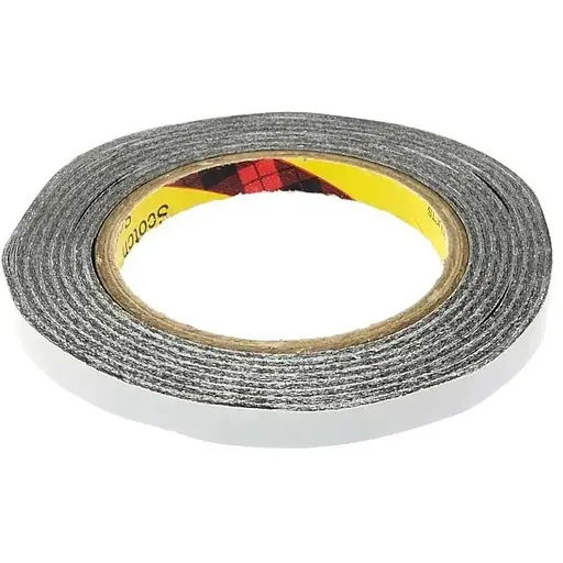 Скотч двосторонній 3M довжина 33м, ширина 3 мм чорний - фото 1