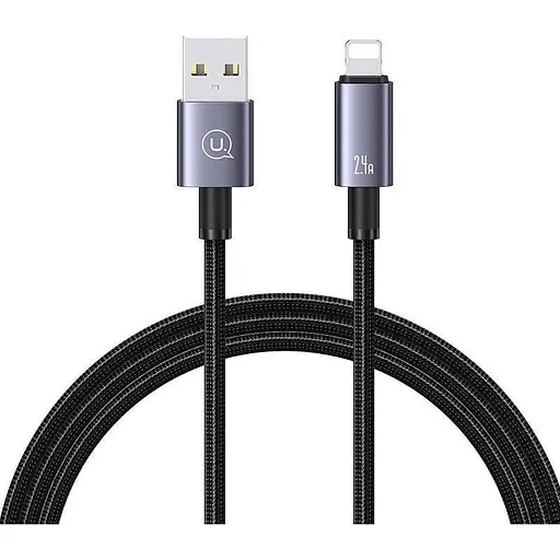 Кабель Usams US-SJ667 USB-A to Lightning 2.4A 1.2m Tarnish (SJ663USB01) [138993] - фото 2