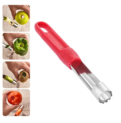 Нож для удаления сердцевин с картофеля и яблок, Kitchette Красный 83096 - фото 6