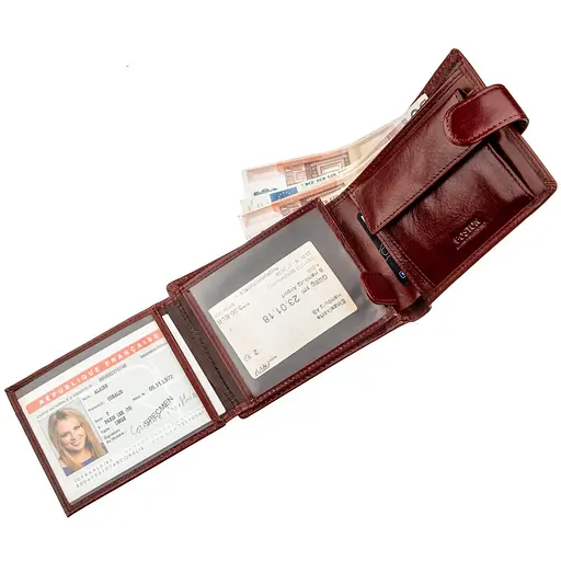 Мужской кожаный кошелек Boston 13х10 см acs0015382 - фото 4