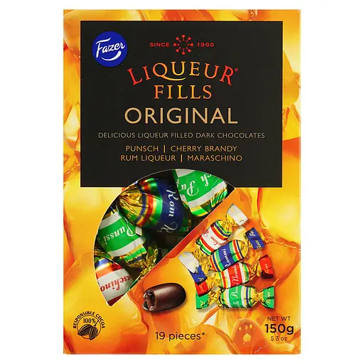 Уцінка. Цукерки Fazer Liqueur Fills з  лікером 150 г - фото 2