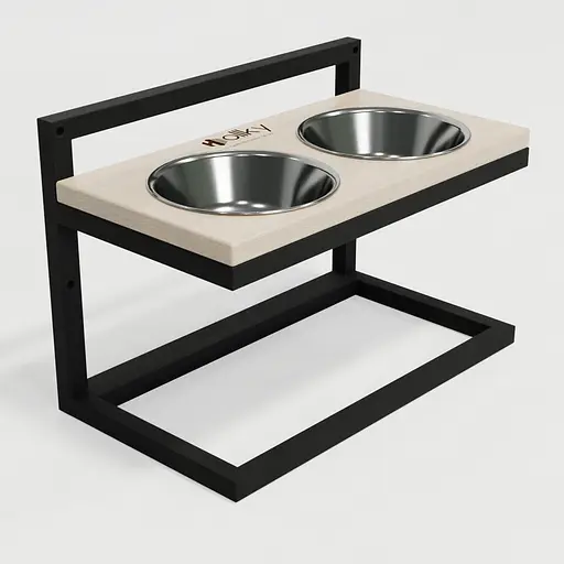 Hollky Flex M — миски на регульованій підставці для середніх собак (2 × 0.85 л) - фото 4